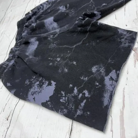 Under Armour Project Rock Fleece Shorts Marble Wash Black L Gym Streetwear - Picture 3 of 11
